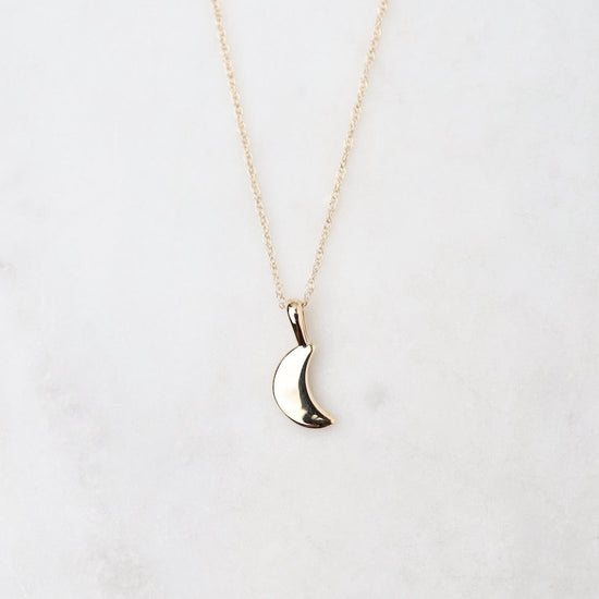 Diamond Crescent Moon & Gold Necklace – Gillian Conroy Jewelry
